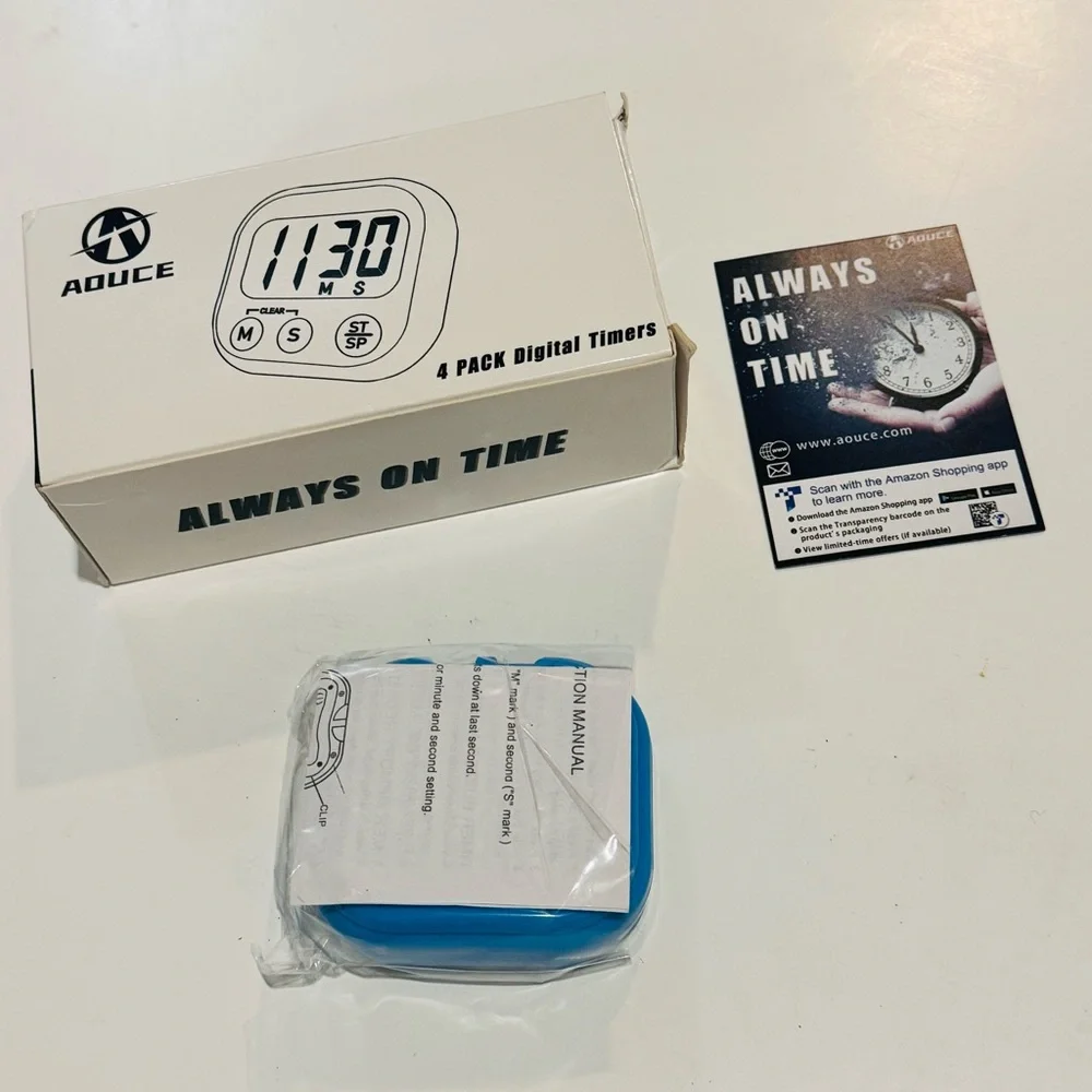 🌴 AOUCE Blue Digital Timer - Picture 2 of 3